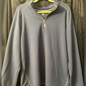 Ascend Men's Zip Up Sweater in Slate Blue